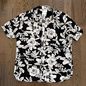 Men’s Floral Button Up Shirt